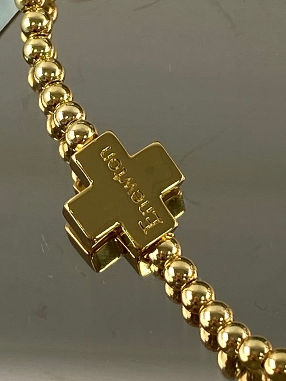Enewton Gold Pearl Cross Beaded Bracelet - Gold - Picture 3 of 6